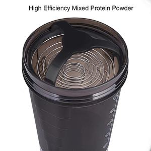 3 katmanlar Blender <span class=keywords><strong>Shaker</strong></span> Protein şişesi toz sallamak fincan su şişesi plastik karıştırma fincan vücut geliştirme egzersiz şişesi - Product Image 2