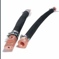Câble Aobest AT1600 de grande taille à conducteur en cuivre nu, isolé en caoutchouc, basse tension, refroidi à l'eau (noir/orange) pour arc électrique