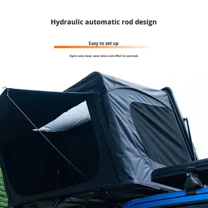 Tente de toit de voiture en alliage d'aluminium à ouverture latérale, grand espace, double couche, imperméable, quatre saisons, pour l'extérieur et la famille - Product Image 3