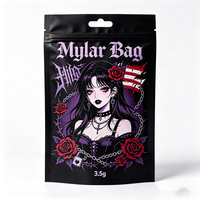 Nouveau sac en Mylar de 3,5 g + boîte cadeau holographique de 350 g - Imprimé numériquement, nouveau design, en stock