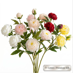 Peonías <span class=keywords><strong>de</strong></span> Seda Realistas al por Mayor, 75cm, 3 Cabezas, Flores Artificiales Artesanales para Ramos <span class=keywords><strong>de</strong></span> Boda <span class=keywords><strong>de</strong></span> Lujo 2026, Decoración Floral para el Hogar - Product Image 3