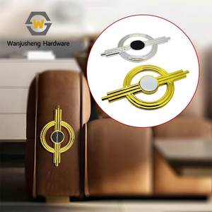 Nouveaux boutons décoratifs en plastique brillant ajouré, en forme de planètes dorées, pour meubles, boucles minimalistes pour canapé - Product Image 1