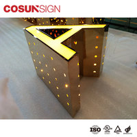 Panneau décoratif lumineux LED grand format en acrylique et acier pour l'extérieur, idéal pour la maison, le bureau, les entreprises, les écoles, les centres commerciaux, les hôpitaux et les parcs
