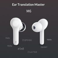 Casque de traduction sans fil intelligent avec IA, 144 langues, réduction du bruit, chargement Type-C, compatible Android/iOS