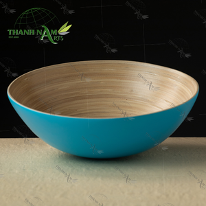 ชามผลไม้ไม้ไผ่สปันแบบคลาสสิกจากโรงงานผู้ผลิต (OEM) เป็นมิตรกับสิ่งแวดล้อม น้ำหนักเบา ใช้แล้วทิ้ง ความจุ 10 ลิตร สำหรับวางบนโต๊ะอาหารในครัว เหมาะสำหรับงานเลี้ยง - Product Image 1