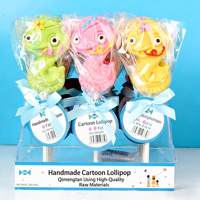 36g Multicolor Hard Coated Zoete Fruitige Zeewier Lollies (Astronaut Schildpad Baby Slang Hart Klein Meisje) in Doos