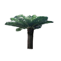 Palmier artificiel décoratif d'intérieur et d'extérieur 2026, grand modèle, avec troncs en fibre de verre et en plastique durable