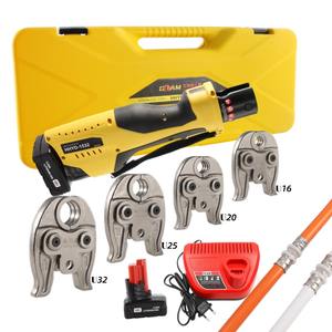 Pince à sertir HVAC sans fil Raccords de tubes Pex Outil de sertissage de tuyaux hydrauliques avec mâchoire ProPress U 16-32mm pour installation de <span class=keywords><strong>plomberie</strong></span> - Product Image 1