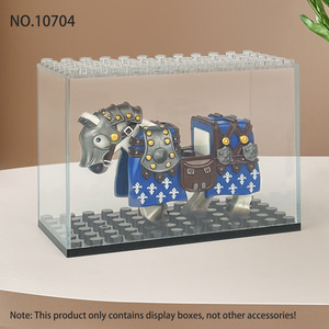 BLOCKMOC 10707 Acrylic <b>Box</b> Case Clear Acrylic <b>Display</b> <b>Box</b> with Base Mini Toys <b>Plastic</b> Action Building Blocks Kids Gift - Product Image 5