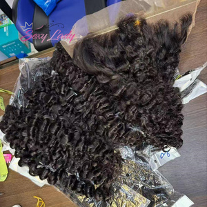 Extensioni di <span class=keywords><strong>capelli</strong></span> umani naturali vergini vietnamiti, lisci come seta, con pizzo HD, ricci indiani birmani, ondulati naturali, a onda sciolta - Product Image 4