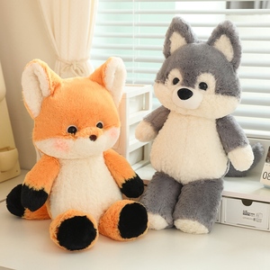 Peluche créative Super <span class=keywords><strong>Loup</strong></span>, poupée en peluche, <span class=keywords><strong>renard</strong></span> câlin, jouet en peluche avec robe, adorable jouet en peluche personnalisé en forme de <span class=keywords><strong>renard</strong></span> - Product Image 2