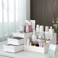 Meilleure vente grand organisateur de maquillage de bureau écologique multicouche boîte de rangement en polypropylène 3-6L capacité pour s'habiller