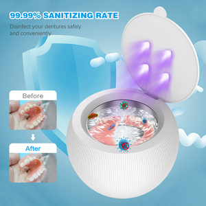 Ultrasonic Cleaner US100 210ML UV Denture <b>Toothbrush</b> <b>Heads</b> Cleaner for Braces Dental Care Household Use - Product Image 5