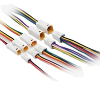 موصلات ذكر وأنثى ثنائية السن JST-02T-JWPF-VSLE مقاومة للماء بمعيار IP67، موصلات PVC مع موصل نحاسي مطلي بالقصدير لتطبيقات السيارات