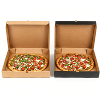 Boîtes rigides écologiques haut de gamme, recyclables, imperméables, portables, robustes, avec gaufrage et logo personnalisé pour la pizza et les aliments
