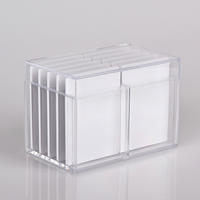 Boîte de rangement pour extensions de cils en plastique blanc à 10 couches, avec aimants, organisateur d'affichage, boîte à cils