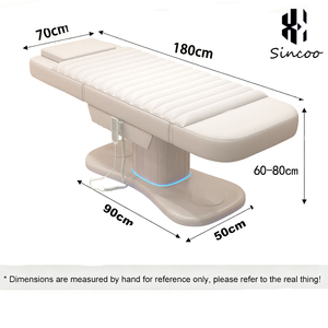 Luxury <strong>Green</strong> Spa Facial Beauty <strong>Bed</strong> Leather Base 3 Motor <strong>King</strong> <strong>Size</strong> Electric Adjustable Massage <strong>Bed</strong> for Hotel &amp; School Use - Product Image 5