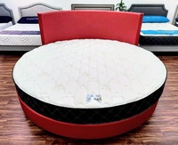 Matelas rond de qualité supérieure, taille complète, queen size, 12 pouces, matelas en mousse à mémoire de forme à poches, pliable dans une boîte, matelas en gros