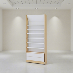 Estante de Farmacia de Acero Resistente para Montaje en Pared, Ahorra Espacio - Organizador de Medicamentos de Una Sola Cara con Estantes Ajustables y Revestimiento de Polvo Epoxi - Product Image 1