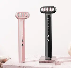 2024 Newest 360 Degree Beauty Wand Travel Light Therapy Micro-current And Vibration Rf Microcurrent Skincare Device