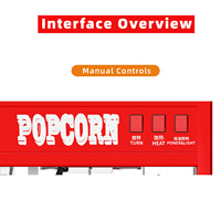 Machine à Popcorn Électrique Commerciale à Double Cuve, Industrielle, pour Caramelisation, Usage Domestique, Distributeur Automatique de Popcorn Commercial avec Chariot