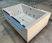 Baignoire de luxe double pour le surf, à température constante, autoportante, pour usage domestique et hôtelier, pour adultes, à installer en intérieur