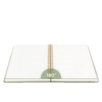 Carnet à spirales ligné A5, couverture rigide en PVC, 140 feuilles, bande élastique, journal pour le bureau, l'école, logo personnalisé