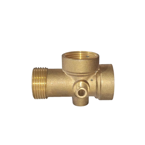Raccord de tuyauterie en laiton 1/2" mâle vers <span class=keywords><strong>femelle</strong></span>, connecteur collecteur 3 voies avec petit port supplémentaire pour douche et plomberie - Product Image 3