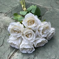 DREA White Series Blumen Real Touch Seide Hortensie Rose White Künstliche Blumen für Hochzeits feier Dekoration