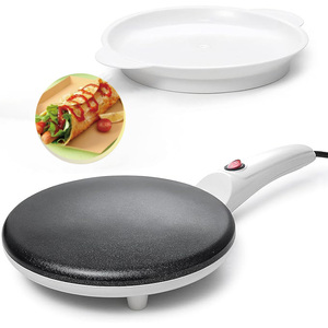 Sartén Eléctrica Portátil <span class=keywords><strong>de</strong></span> 8 Pulgadas para <span class=keywords><strong>Crepas</strong></span> y Panqueques, Mini Sartén Eléctrica Antiadherente para Hacer Huevos y Panqueques en Casa - Product Image 1