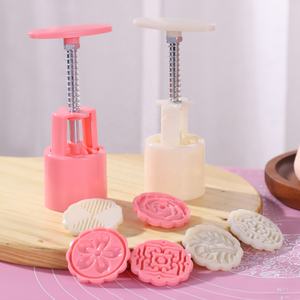 Hoa hình MOONCAKE khuôn tay ép Fudge MOONCAKE khuôn tiện ích nhà bếp Cookie cutter - Product Image 1