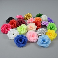 Großhandel Fabrik preis Seide dekorative Rose Blumen köpfe Blumen wand zubehör Günstige Blumen köpfe