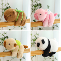 Bracelets slap en peluche Capybara, jouets en peluche de 8 pouces, peluches pour machine à griffes, poupées en peluche mignonnes et douces, cadeaux d'anniversaire pour filles