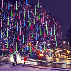Lumières de Noël LED Effet Pluie de Météores Motif Fêtes Noël Natale Luz Luces De Navidad 2026 Décoration Arbre de Noël Guirlandes Lumineuses de Noël - Product Image 1