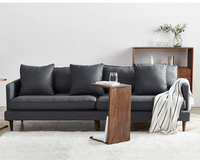 Bout de canapé en forme de nordique, Table basse, en bois massif, mobilier décoratif de luxe pour salon et chambre à coucher, pour la maison
