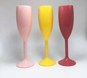 بيع بالجملة موضة قديمة كأس كريستال بلاستيكي فاخر بقطع زجاج نبيذ شامبانيا قابل لإعادة الاستخدام - Product Image 6