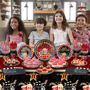 Decoraciones para Fiestas de Cine al por Mayor, Juego de Cubiertos con Diseño de Alfombra Roja para 24 Personas - Product Image 4