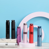 Atomiseur de voyage rechargeable, mini flacon d'atomiseur de parfum magnétique, impression sur écran, bouchon en caoutchouc, capacités de 2 ml/3 ml/5 ml/10 ml