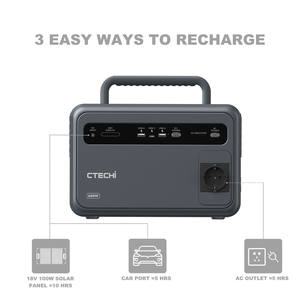 <span class=keywords><strong>CTECHI</strong></span> 600W Générateur solaire tout-en-un à onduleur électrique au lithium LiFePO4, système de station d'alimentation portable pour la maison - Product Image 3