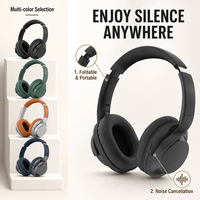 Casque d'écoute Enc de jeu sans fil avec bruit supra-auriculaire professionnel et écouteurs