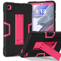 Étui antichoc à 3 couches pour Samsung Tab A7 Lite 8.7 T225 T220 2021 avec support pliable en silicone PC Armor OEM ODM