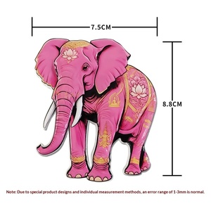 Imán de Resina para Refrigerador con Diseño de Elefante del Sudeste Asiático, Recuerdo de Viaje Creativo de Tailandia, Laos y Camboya, Regalo Magnético, ODM/OEM - Product Image 3