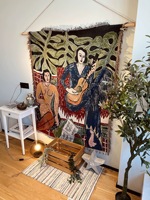Offre Spéciale Tapisserie Fil Teint Machine Tissage Jacquard Tapisserie Vintage Logo Personnalisé Tissé Oem