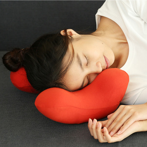 Almohada de siesta caliente para oficina, estudiantes, niños, almohada de escritorio para dormir, almohada portátil de algodón con memoria. - Product Image 4