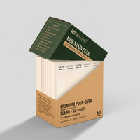 Sachet de thé imprimé sur mesure, sachet en plastique thermoscellable, enveloppe en aluminium pour café instantané, sachet de café filtre, pochette plate pour café filtre