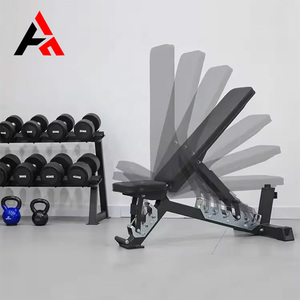 Adjustable Home Gym Exercise <strong>Bench</strong> With Dumbbells Portable Metal Foldable Design Safety Features - Product Image 5