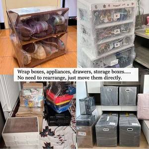 FOSKA <span class=keywords><strong>Film</strong></span> étirable à la main robuste de 8/25/50cm de largeur Emballage durable auto-adhérent Emballage mobile Emballage rétractable pour emballage de palette - Product Image 5