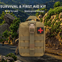 Kit d'outils de survie professionnel multi-usages pour situations d'urgence, compatible avec un sac pour le camping et la randonnée