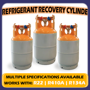 Réservoir <span class=keywords><strong>de</strong></span> récupération <span class=keywords><strong>de</strong></span> réfrigérant certifié TPED <span class=keywords><strong>de</strong></span> 12,3 L-<span class=keywords><strong>Bouteille</strong></span> écologique pour R134a & <span class=keywords><strong>R410a</strong></span> - Product Image 3