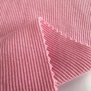 Di alta qualità in maglia di cotone 60% 40% in poliestere tessuto solido in CVC tessuto a coste per felpe con cappuccio e gilet da donna